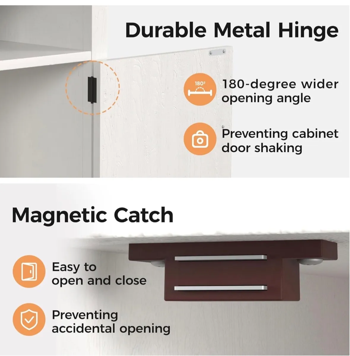2 Bedside Table with Charging Station, 2 AC Outlet - Image 2