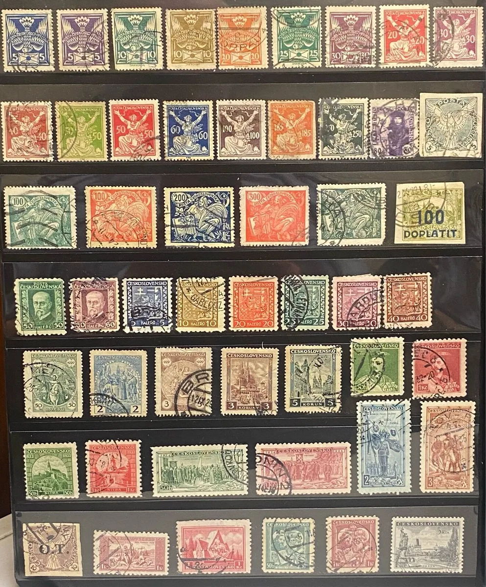 Czechoslovakian stamp lot - Image 1