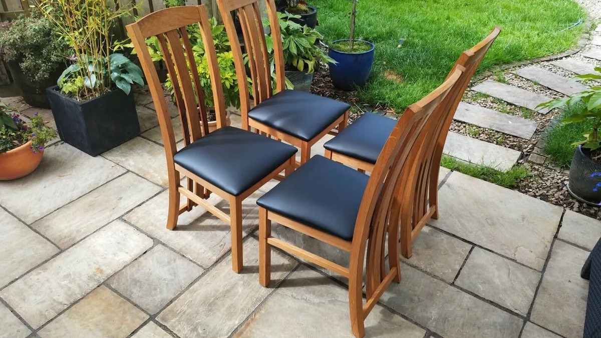 4 kitchen dining chairs - Image 2