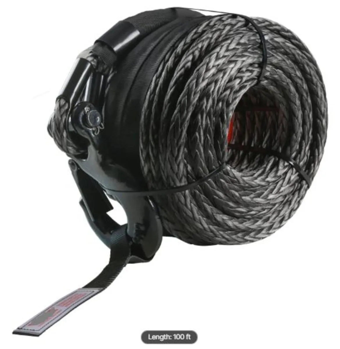 Synthetic Winch Rope, 9.5 mm x 30.48 m 12,020 kg - Image 1