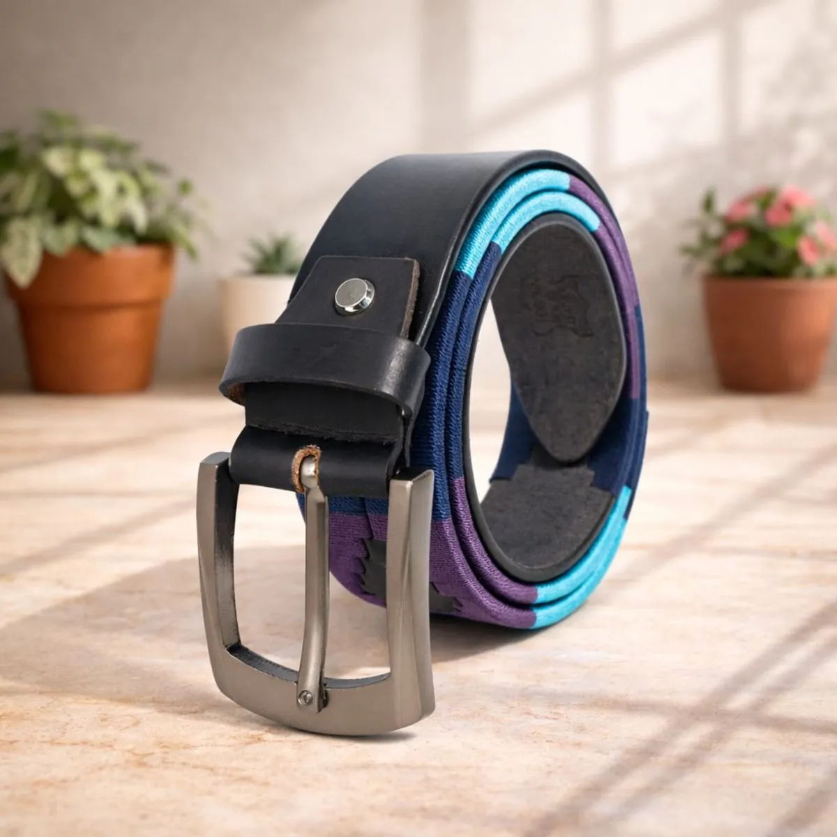 Genuine Leather Polo Belt Premium Multi-Color Belt - Image 1