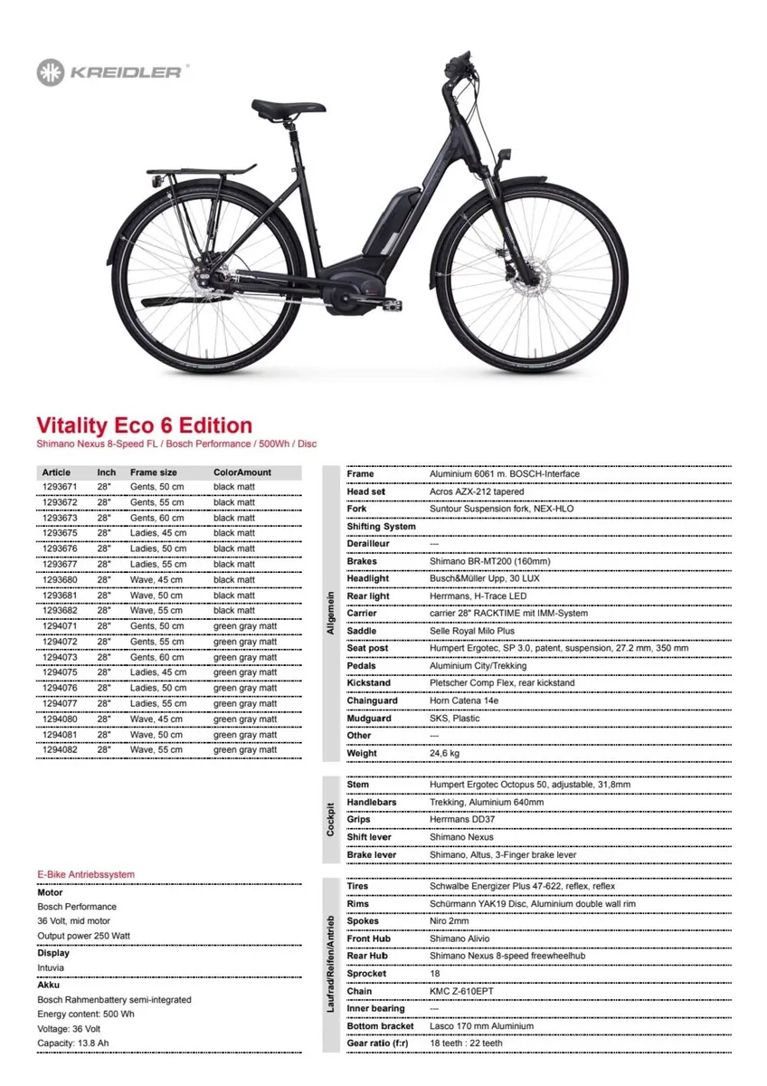 Kreidler Vitality Eco6 2020 Edition, Electric Bike - Image 4