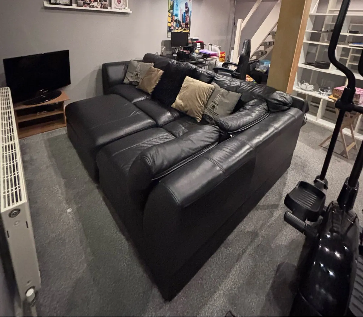 Leather Corner Sofa - Image 4