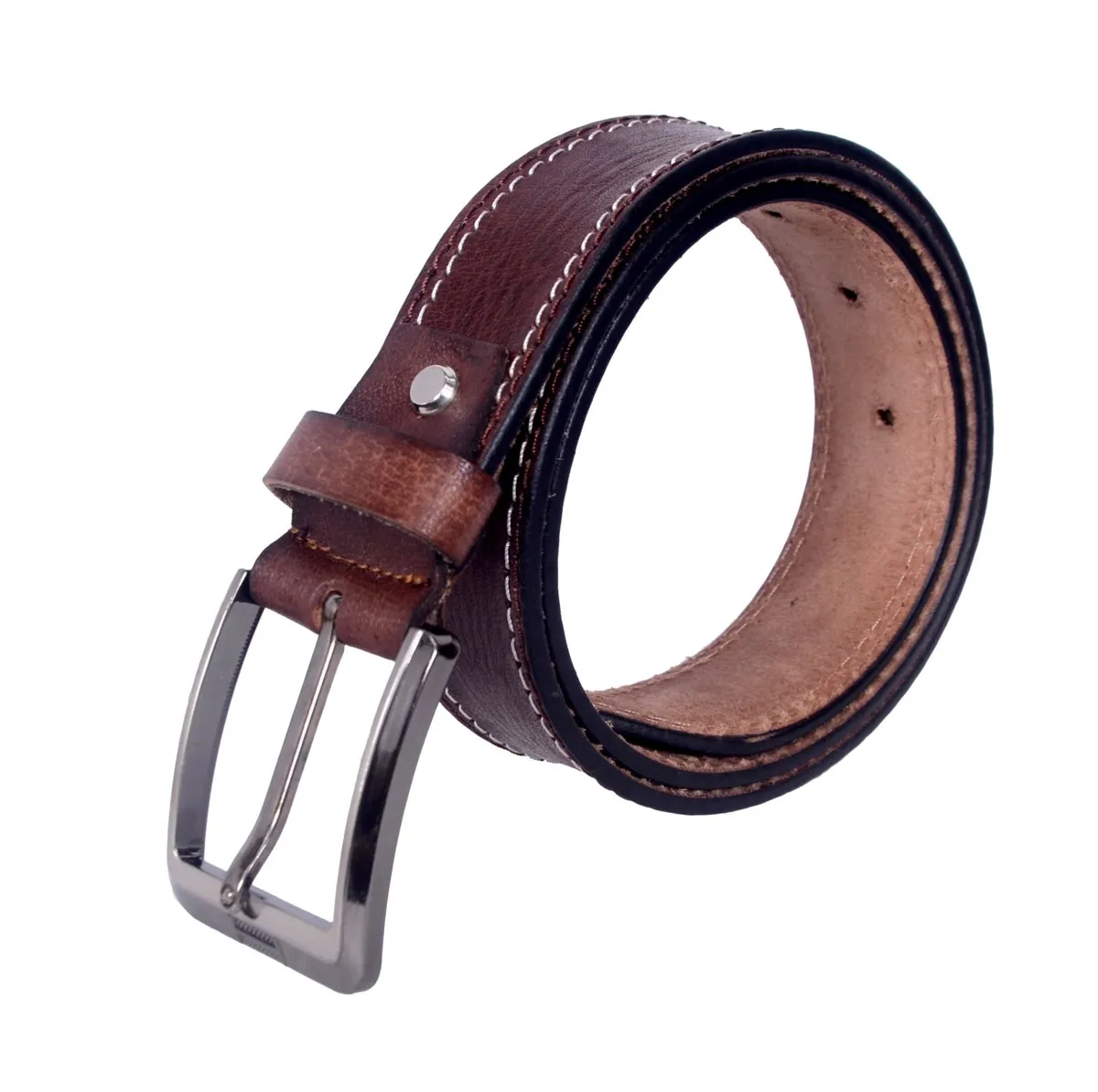 Genuine Leather Belt Classic Handmade Durable Belt - Image 4