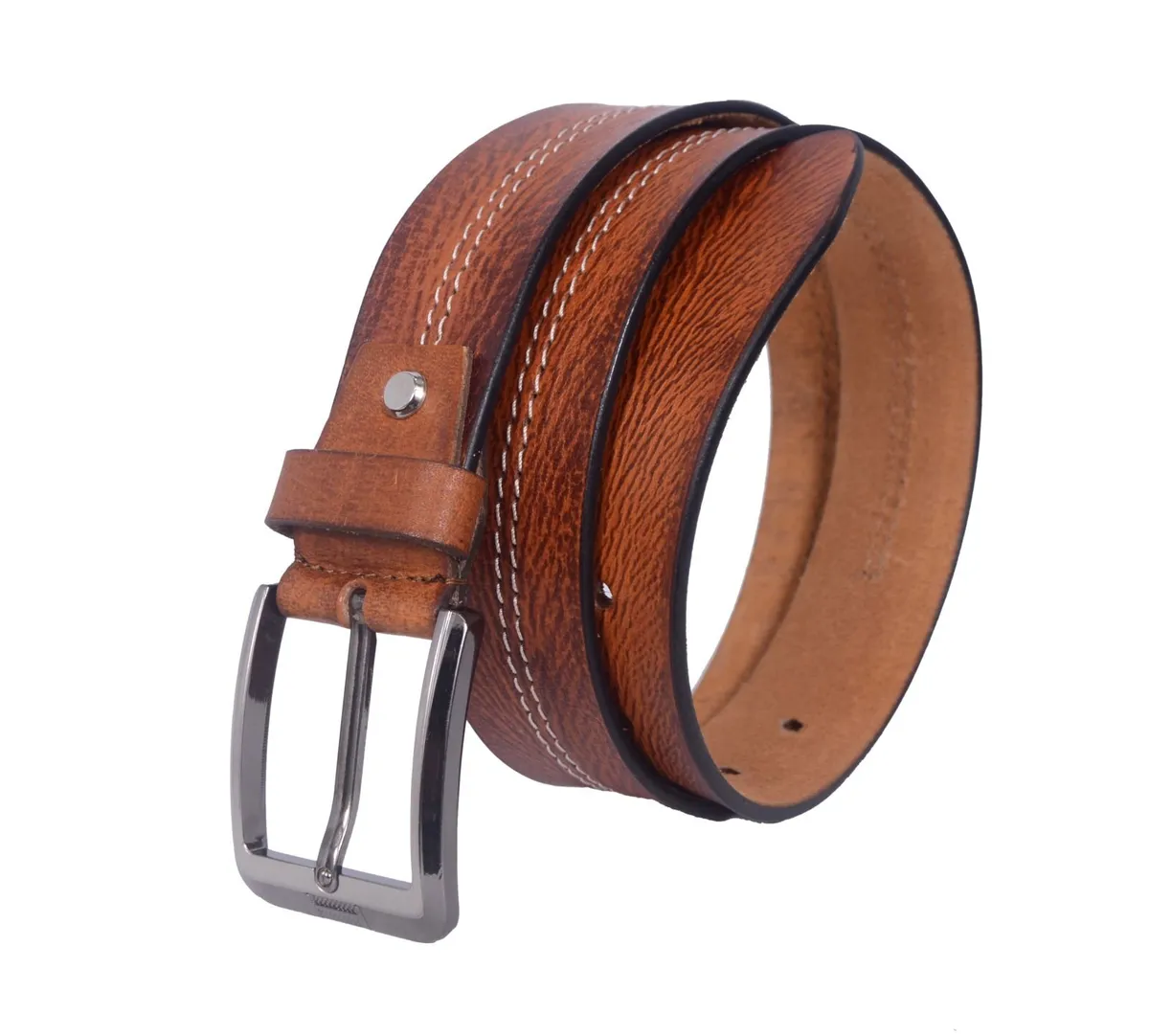 Genuine Leather Belt Classic Handmade Durable Belt - Image 4