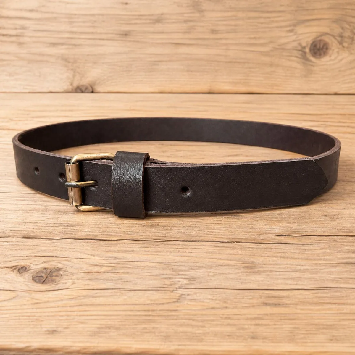 Genuine Leather Belt Classic Handmade Durable Belt - Image 3