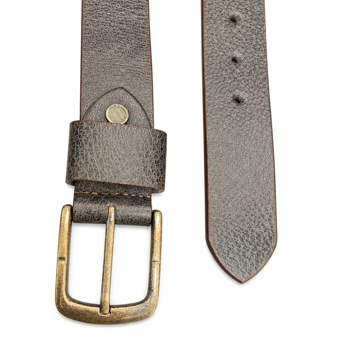 Genuine Leather Belt Classic Handmade Durable Belt - Image 2