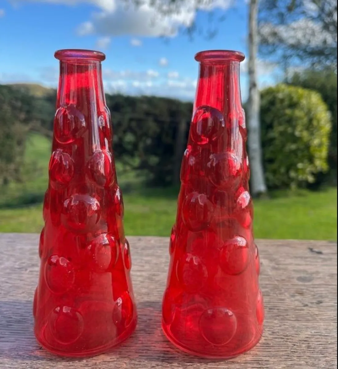 1960s retro bubble vases