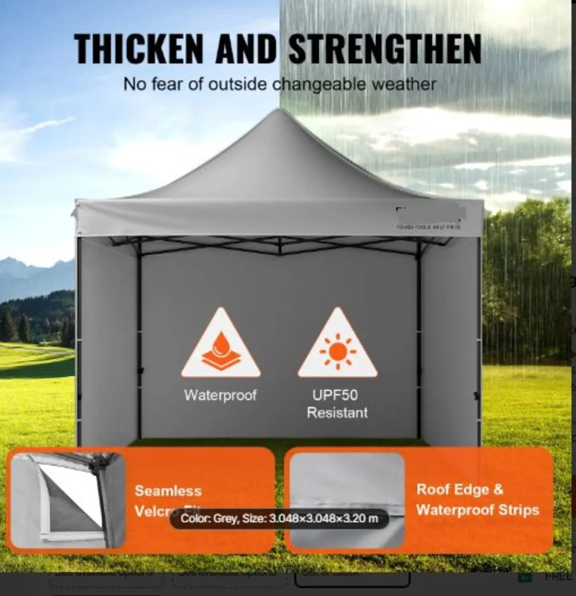 Pop Up Canopy Tent Outdoor Gazebo Tent 304.8 - Image 3