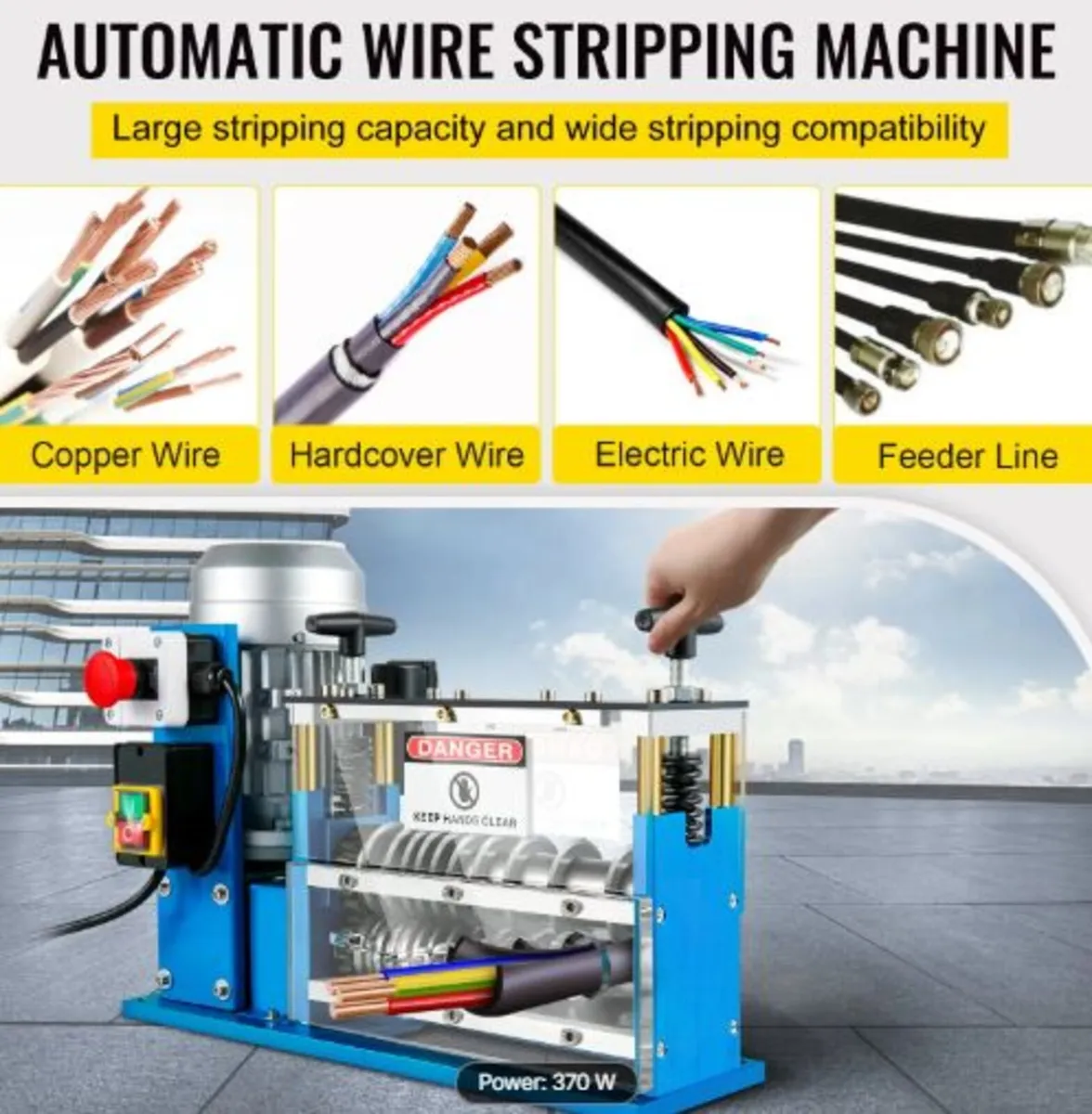 Electric Wire Stripping Machine,1.5-38mm Automatic - Image 2