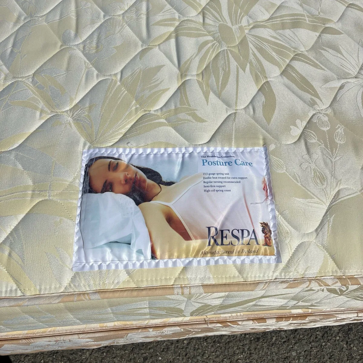 5ft King Respa  Bed & leather headboard - Image 3