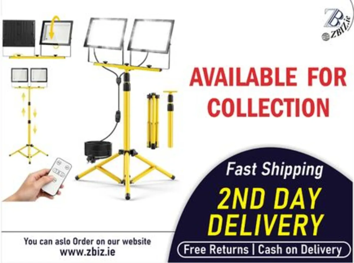 Telescopic Tripod Stand for LED Floodlights - Image 1