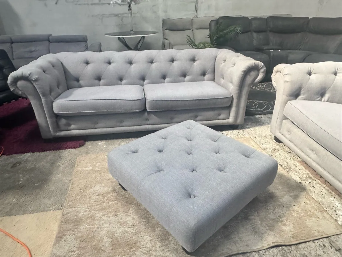 4seater+2seater cuddle chair-footstool - Image 2
