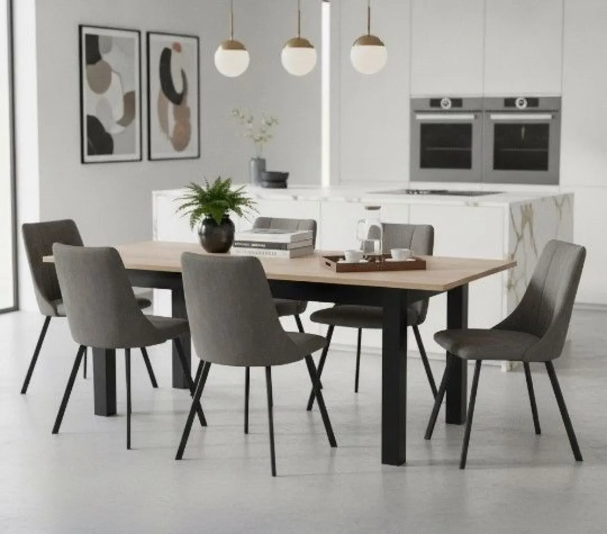 TZ Extendable Dining Table to 170cm - Image 1