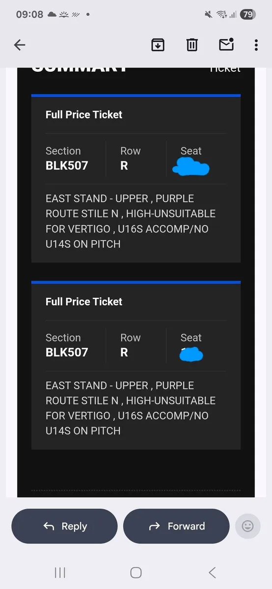 Take that tickets seated