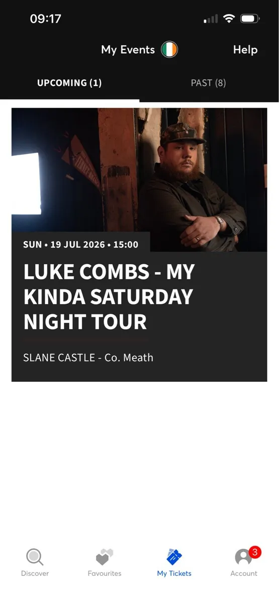 Luke combs tickets Slane castle - Image 1