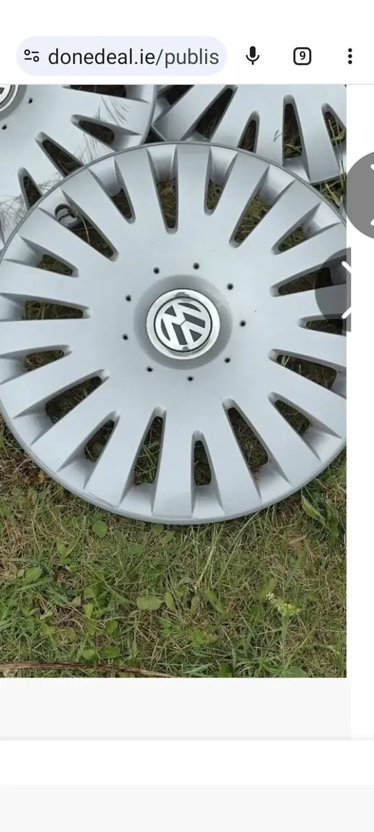 Original VW hubcaps 17" - Image 1