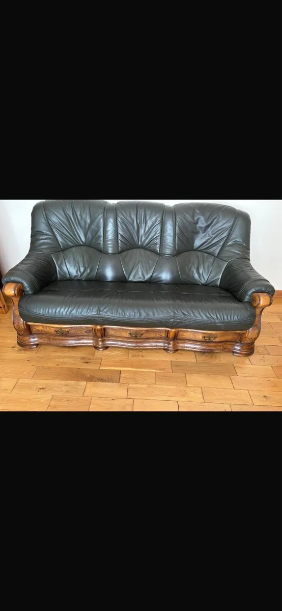 3+2+1 Real Leather Suite of furniture Excellent - Image 1