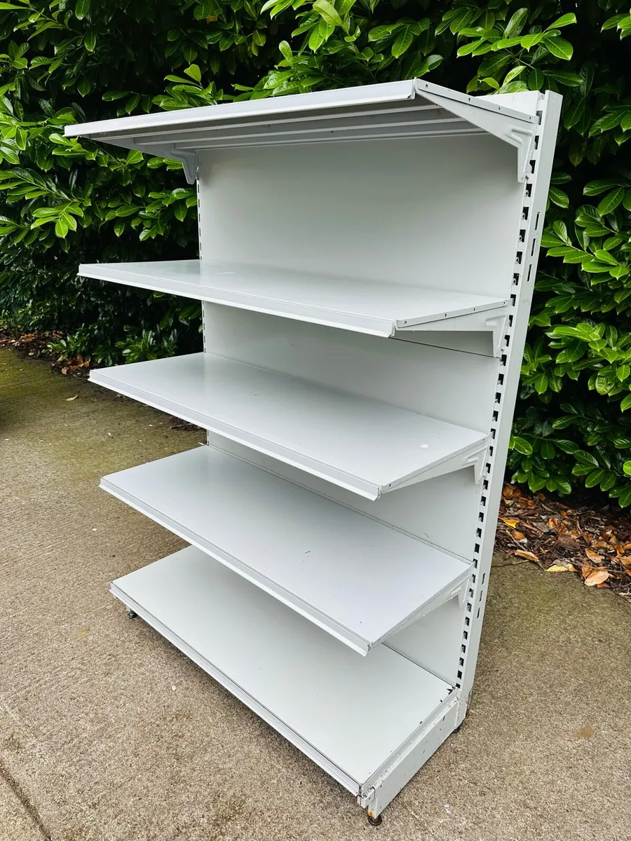 20 BAYS SHOP RETAIL SHELVING GREY COLOUR JOB LOT - Image 2