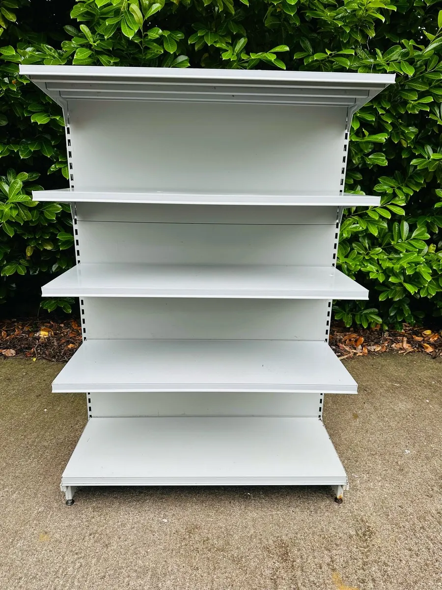 20 BAYS SHOP RETAIL SHELVING GREY COLOUR JOB LOT - Image 3