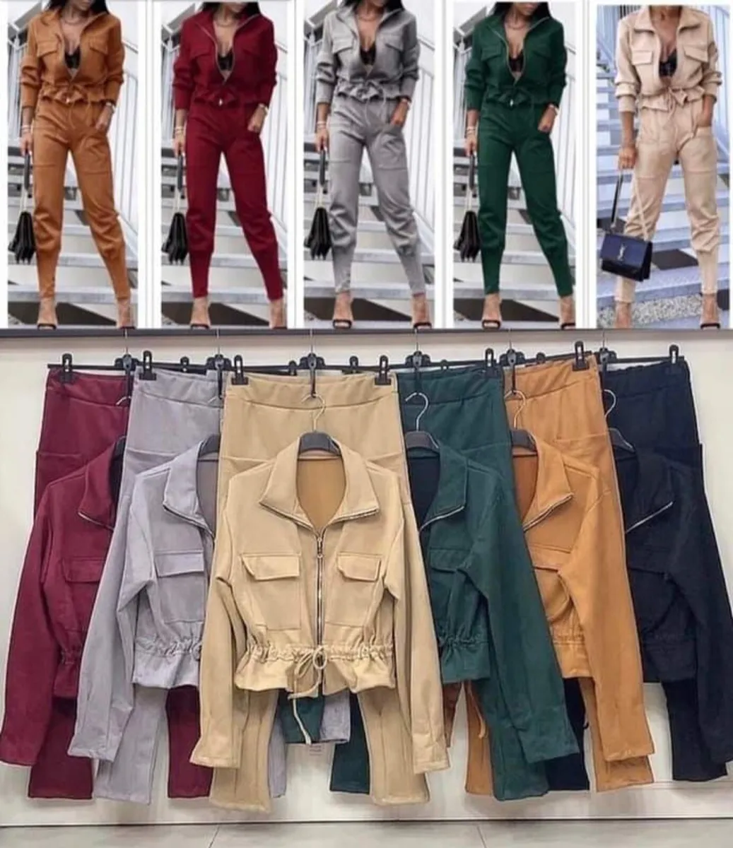 Set, sweatshirt with pockets and pants - Image 4