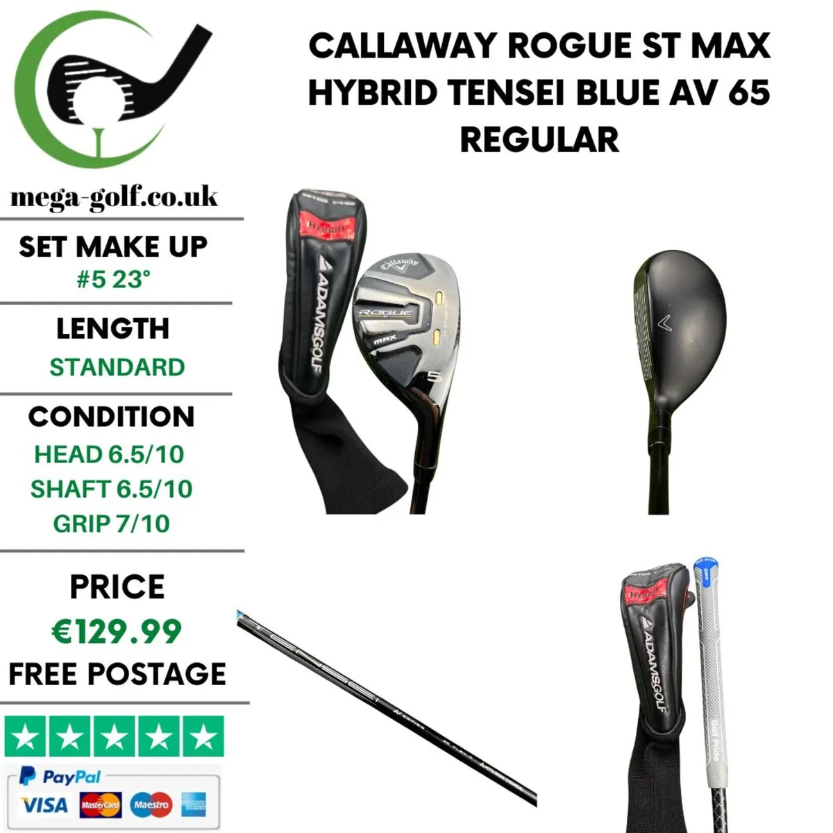Callaway Rogue ST Max Hybrid / #5 23° / Regular - Image 1