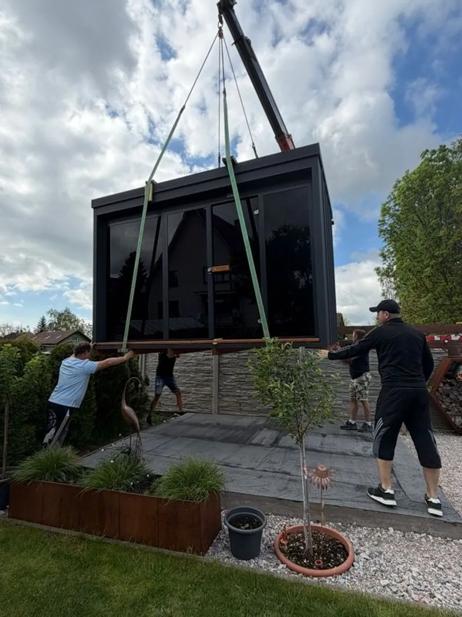 Premium Modern Outdoor Garden Saunas | Harvia Heaters | Fully Assembled - Image 3