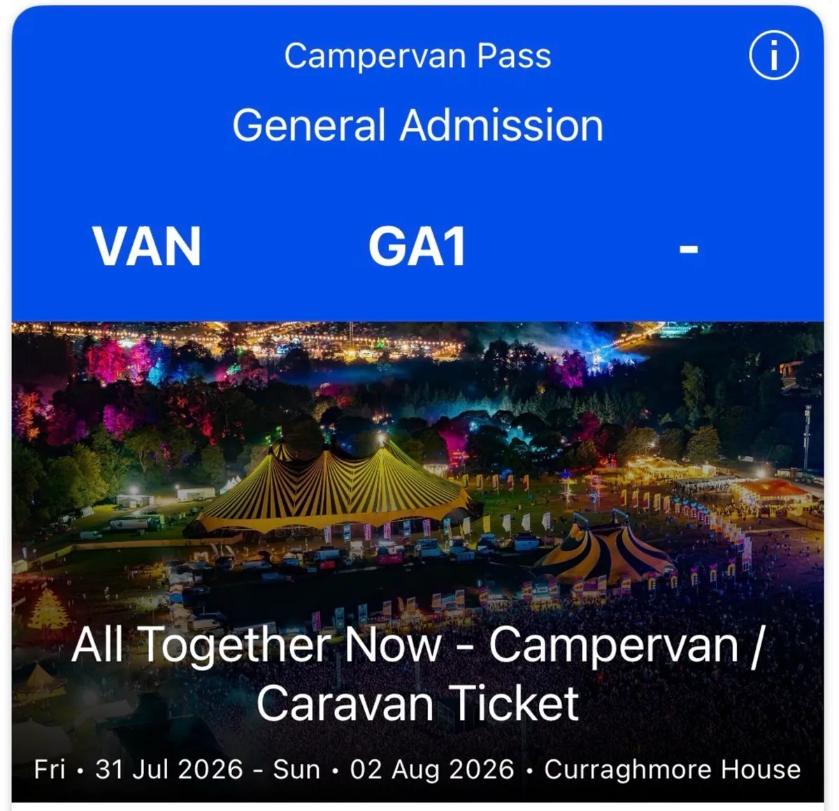 All Together Now Tickets - Image 1