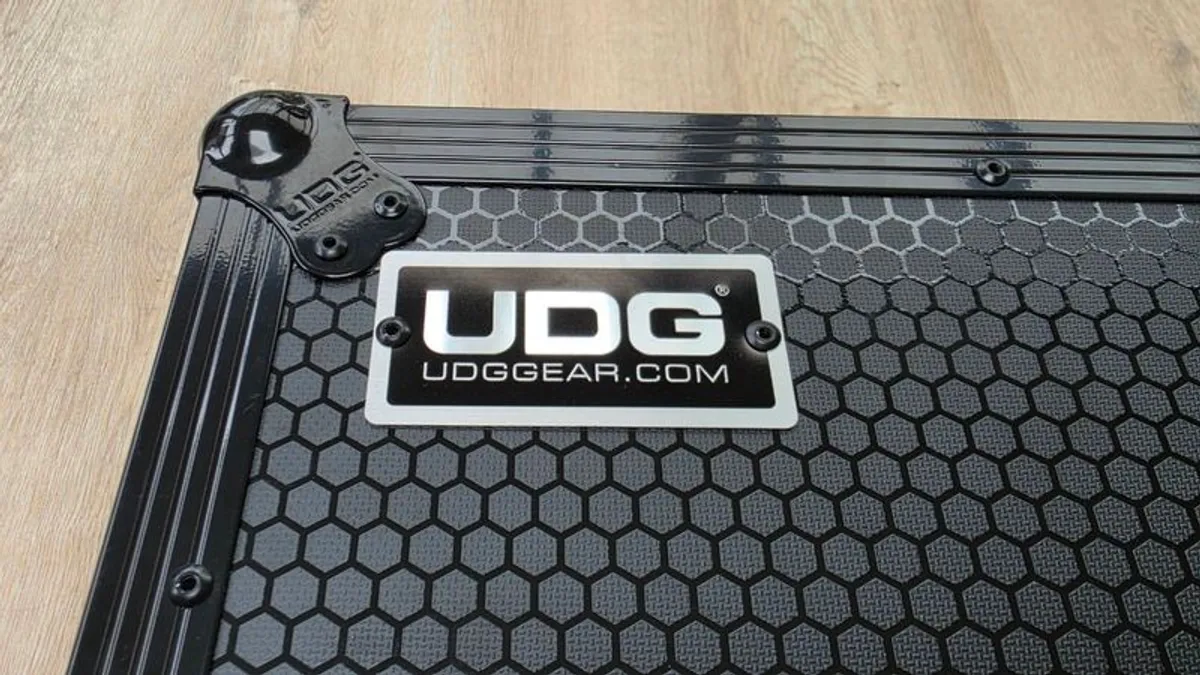 DJ Controller Flight Case for Pioneer DJ OPUS-QUAD - UDG Ultimate - Black on Wheels - Image 2
