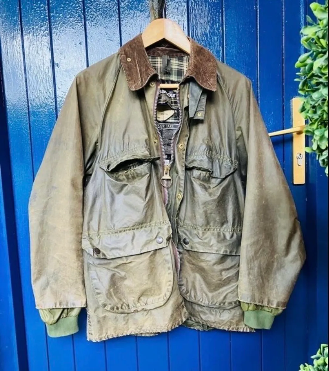 Barbour Bedale vintage waxed Jacket - Image 1