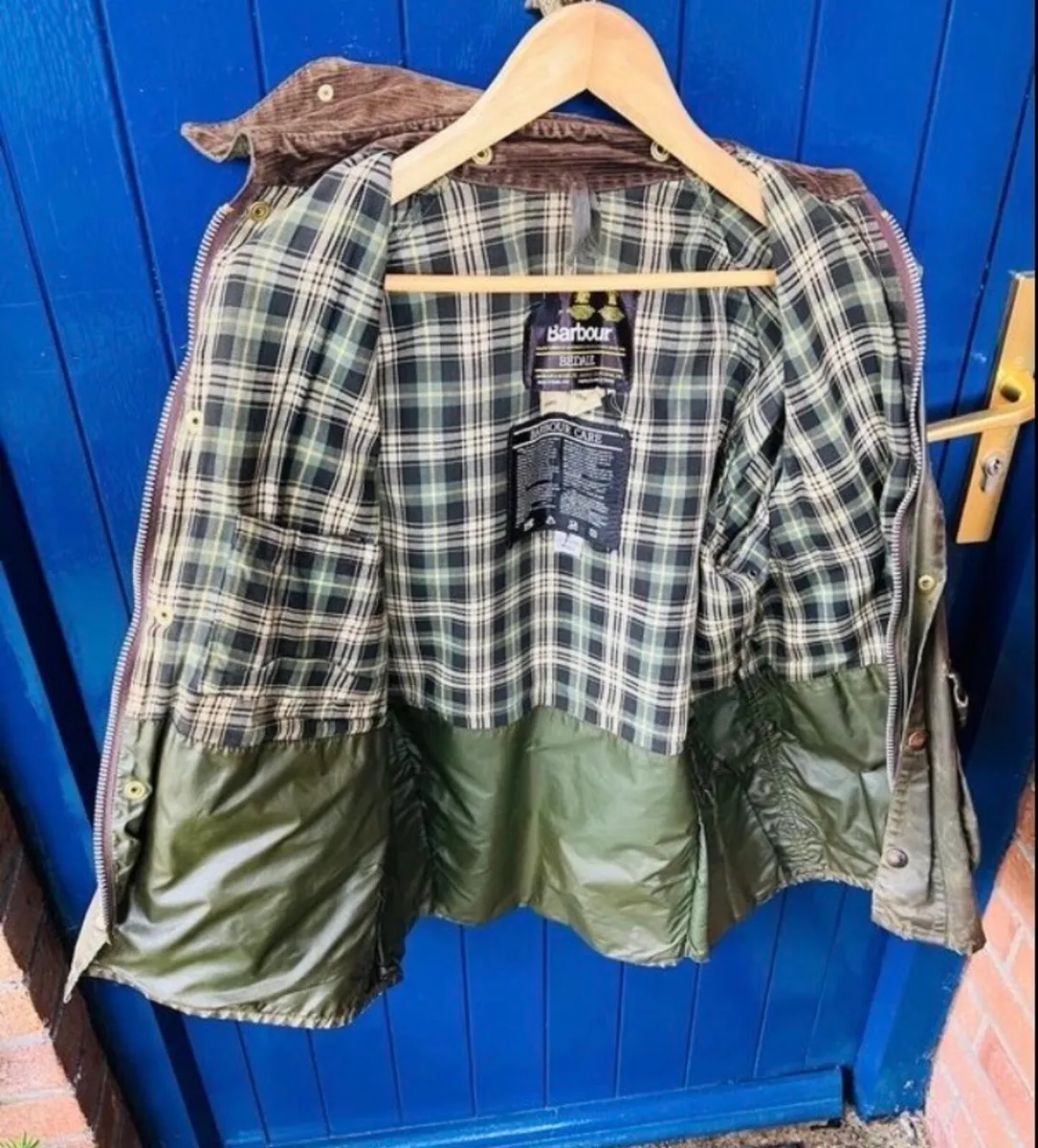 Barbour Bedale vintage waxed Jacket - Image 2