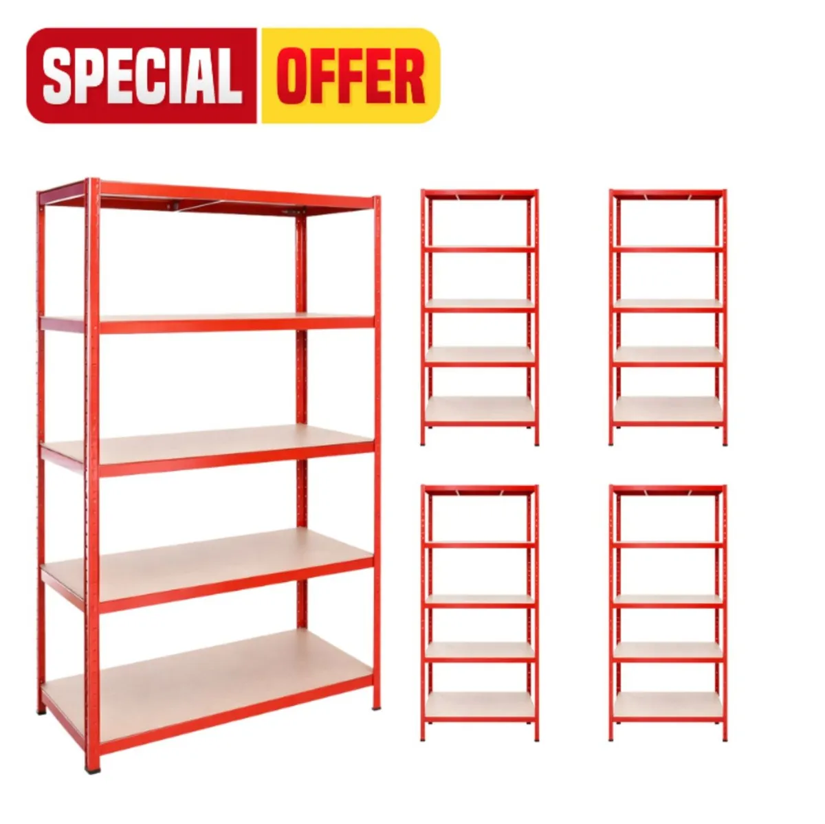 5x bays of shelving FREE DELIVERY