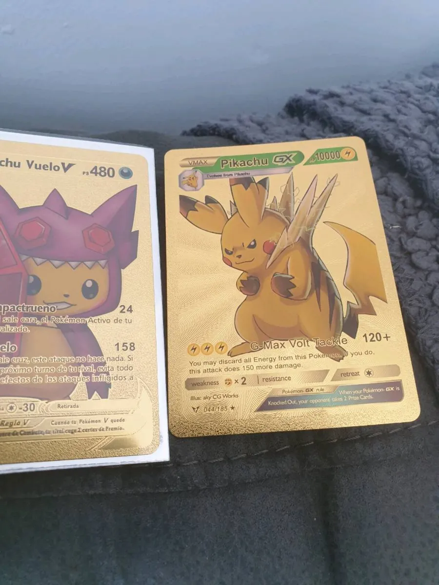 JOB LOT OF GOLD FOIL POKEMON PIKACHU 22 CARDS - Image 3
