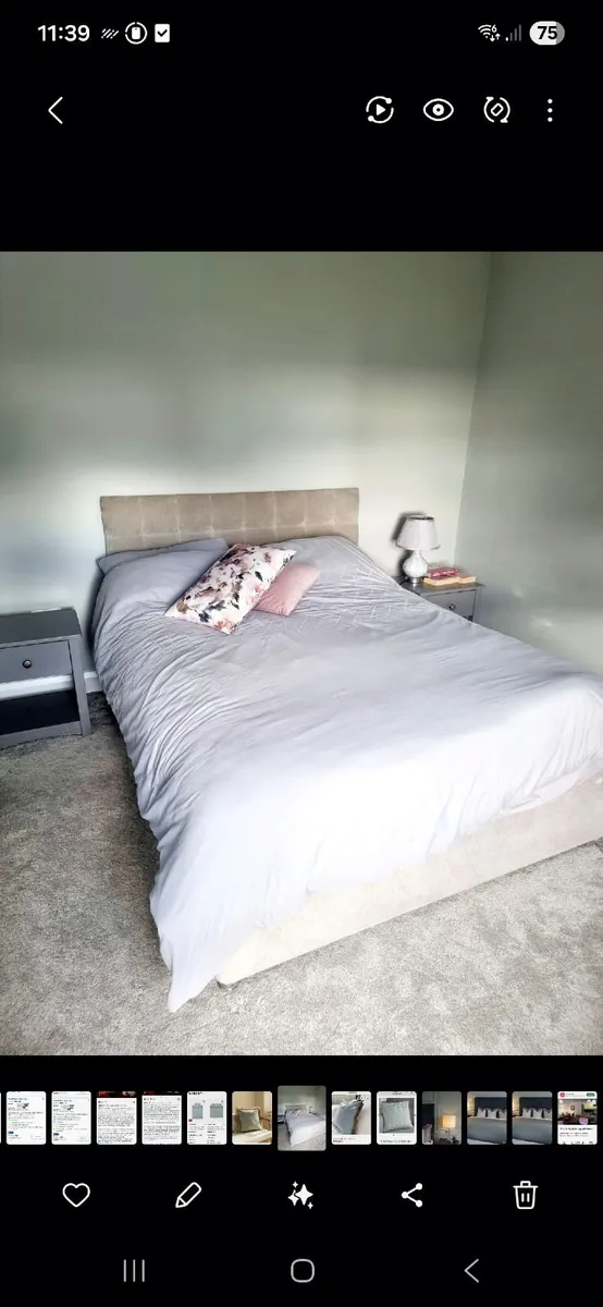 Bed Divan with headboard ( harvey norman) - Image 1