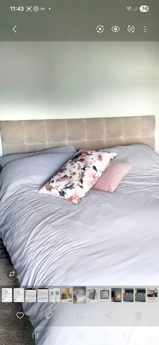 Bed Divan with headboard ( harvey norman) - Image 3