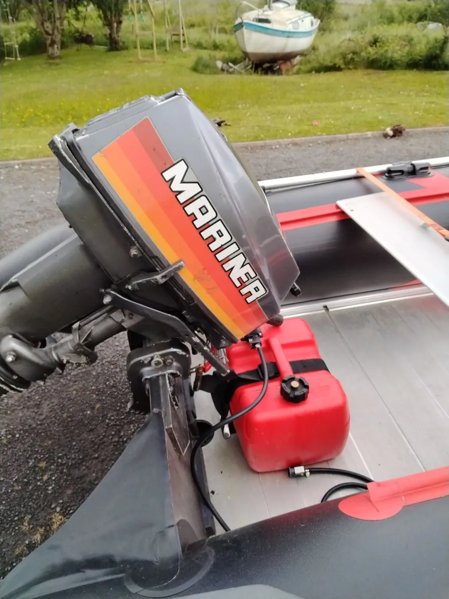 Inflatable Boat, Engine and Trailer - Image 4