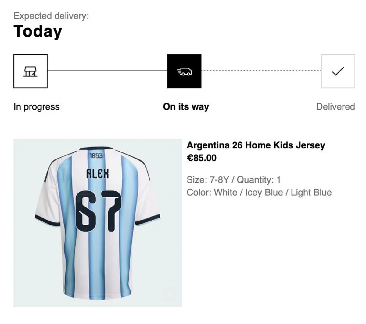 Customised Argentina Fifa'26 Jersey - Image 4