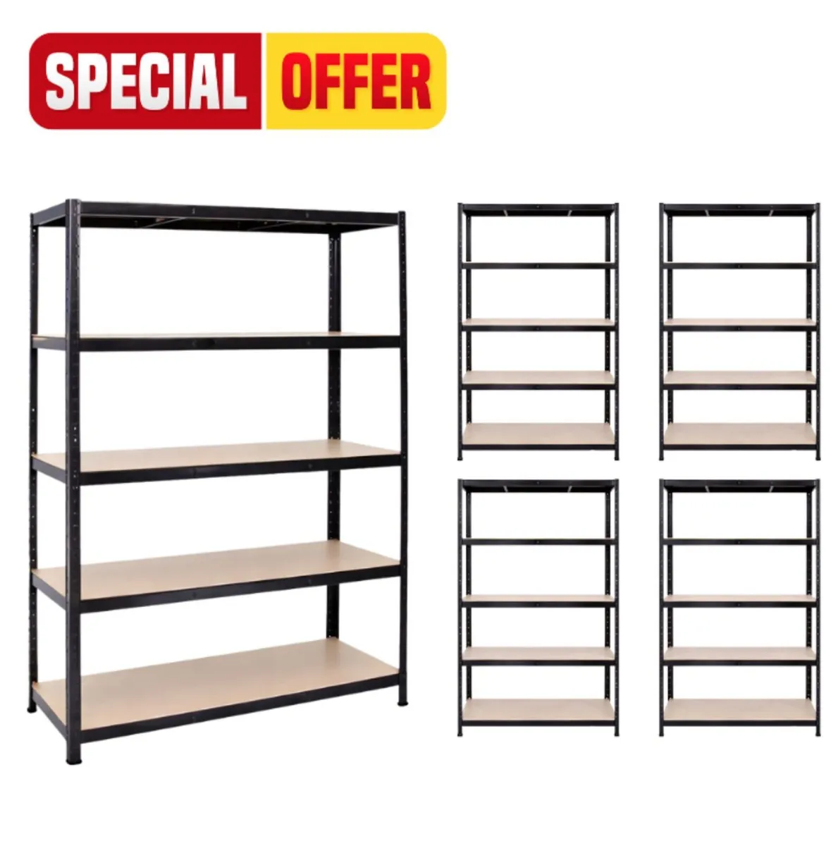 5x bays shelving FREE DELIVERY - Image 1