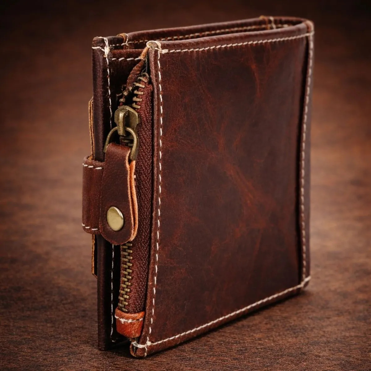 Genuine Leather RFID Wallet Pocket Card Holder - Image 4