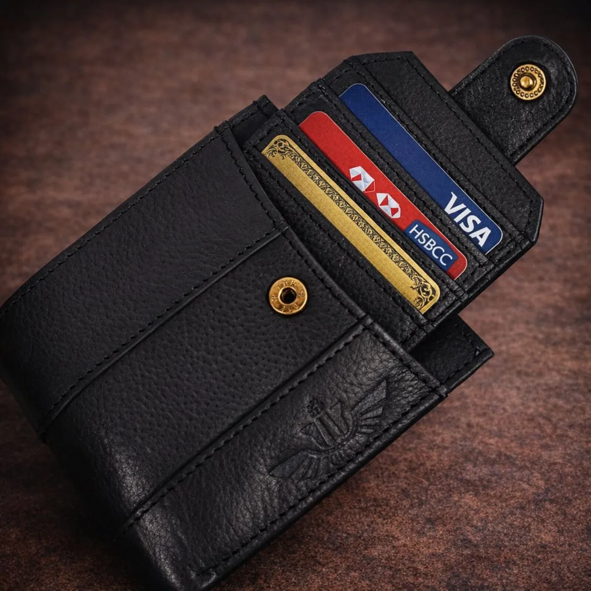Genuine Leather RFID Wallet Pocket Card Holder - Image 4