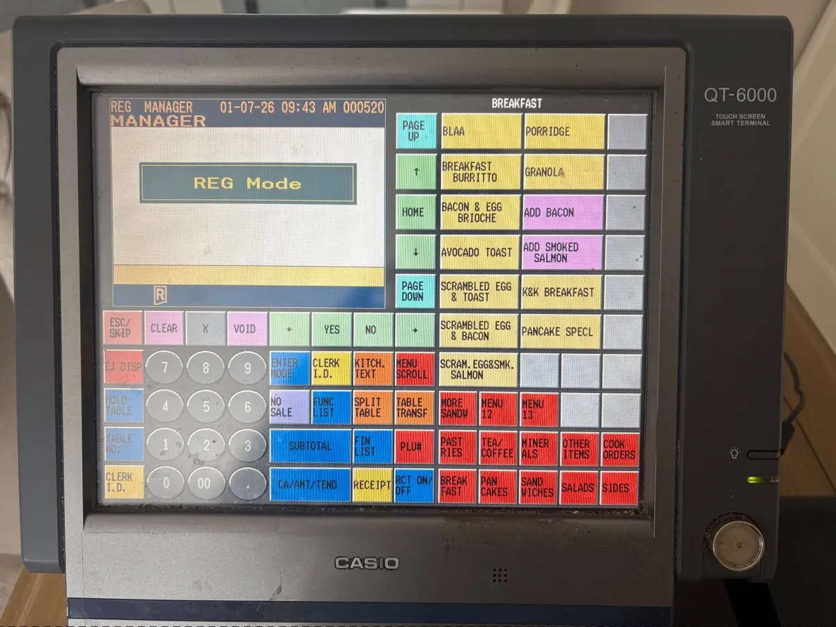 Casio QT-6000 EPOS Till System – Receipt Printer & - Image 3