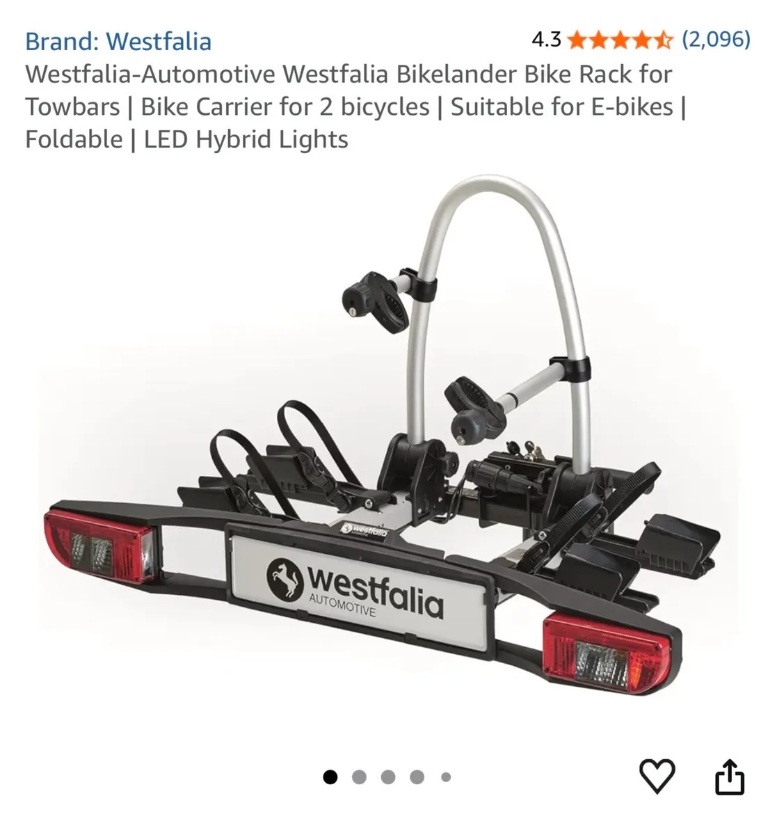 Westfalia Bike Carrier - Image 1