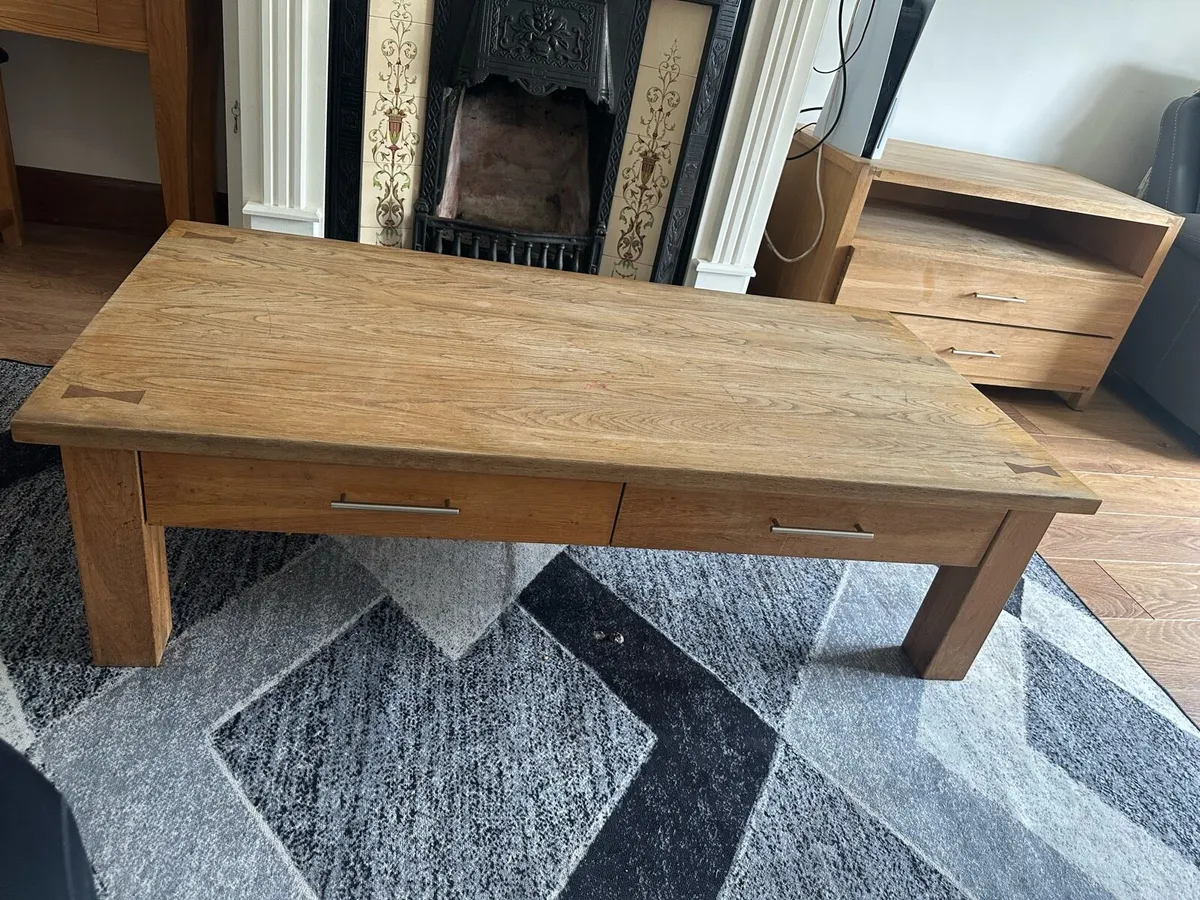 Solid Oak Coffee Table - Image 4