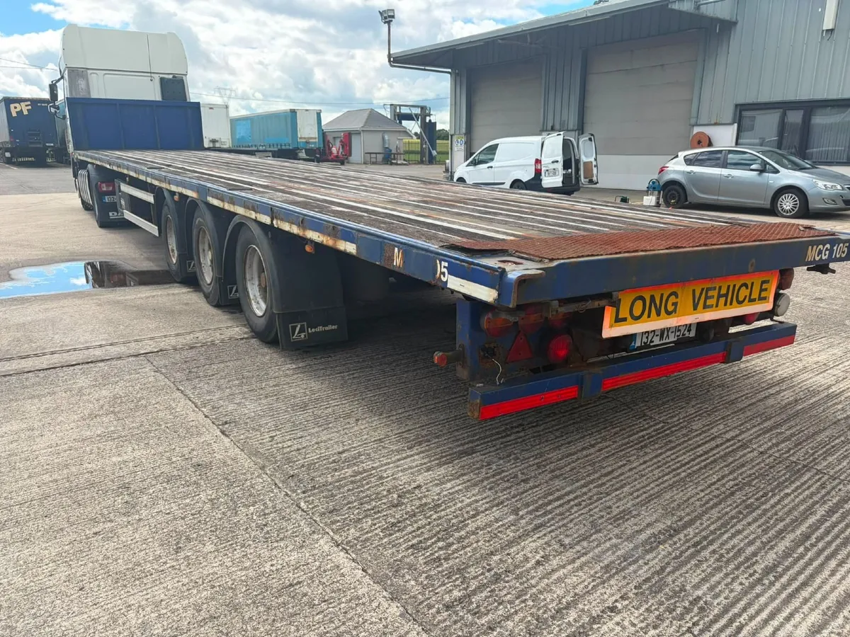 2005 - 45ft flatbed mega trailer - Lecitrailer - Image 2