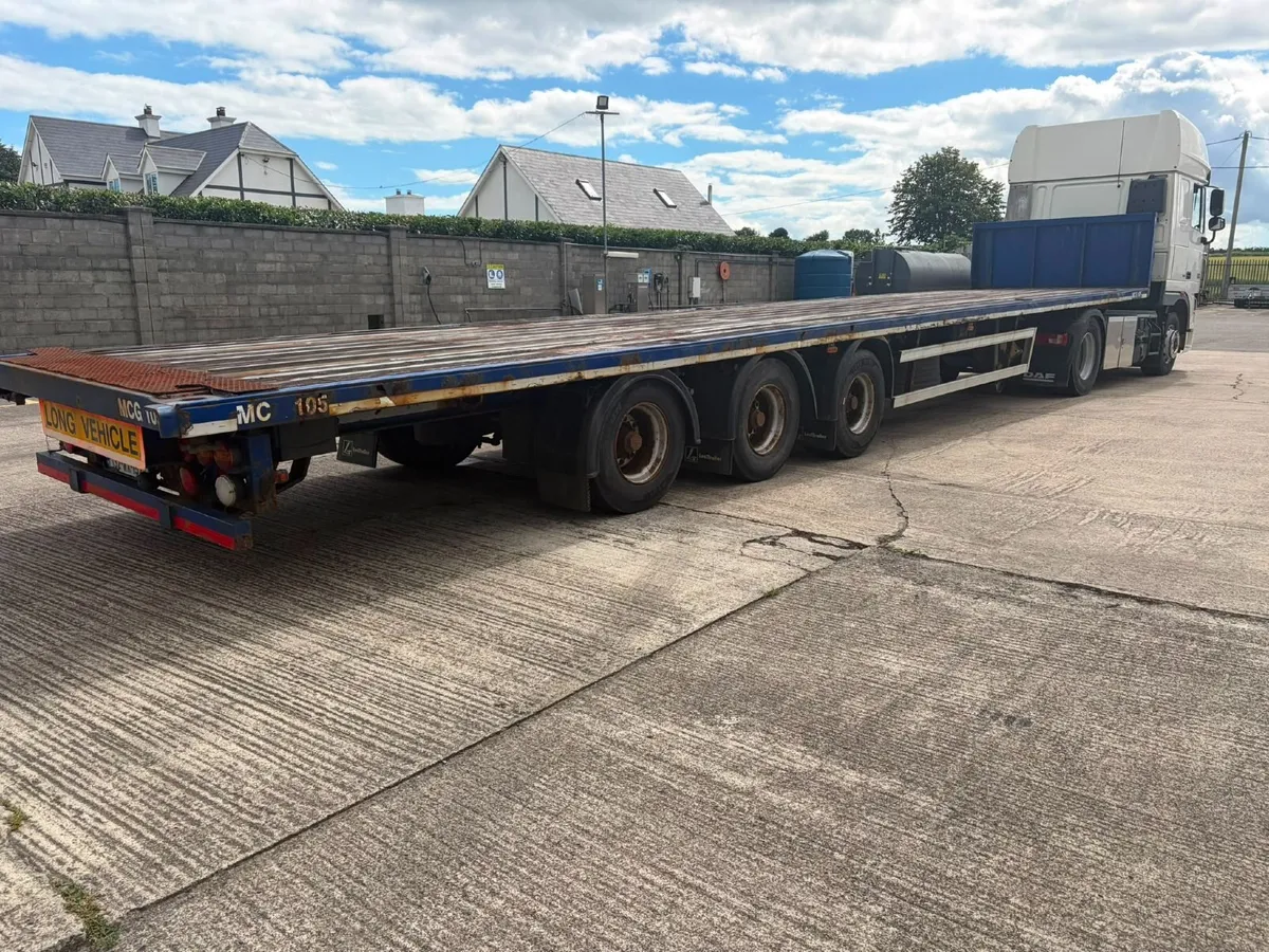 2005 - 45ft flatbed mega trailer - Lecitrailer - Image 1