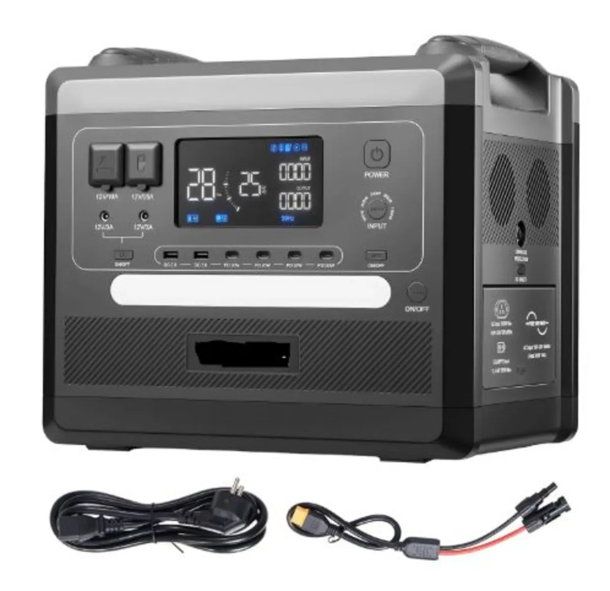 Portable Power Station, 2400W 2160Wh Power Station - Image 1