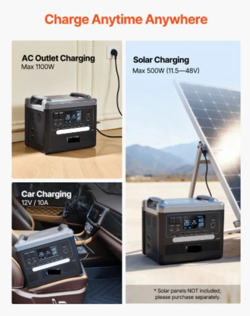Portable Power Station, 2400W 2160Wh Power Station - Image 4