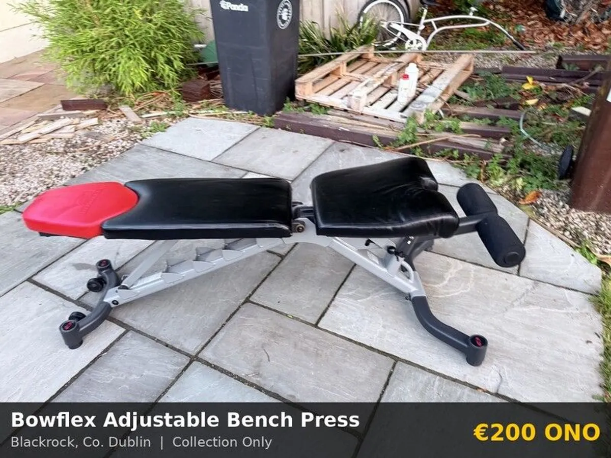 Bowflex Adjustable Weight Bench. Stowable, Heavy Duty, Great Condition - Image 1