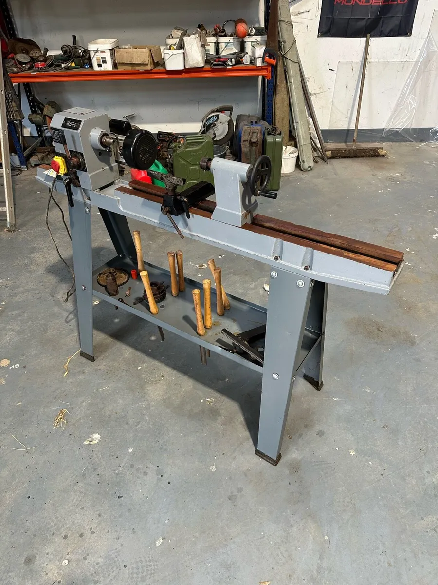 SIP 12” x 36” Swivel Head Wood Turning Lathe - Image 1
