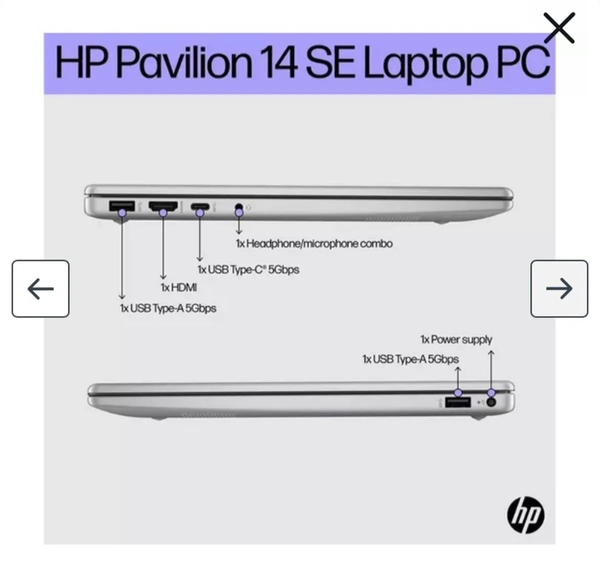 Laptop HP Pavilion SE 14-ep0530sa 14" Laptop - Int - Image 4